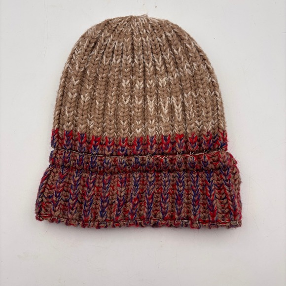 Chunky Knit Beanie Hat Multi-Color Marled Cuffed Winter Warm Women's - Picture 4 of 7